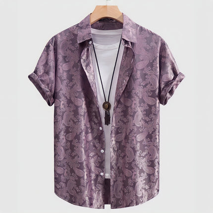 Silky Paisley Jacquard Shirt