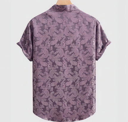 Silky Paisley Jacquard Shirt