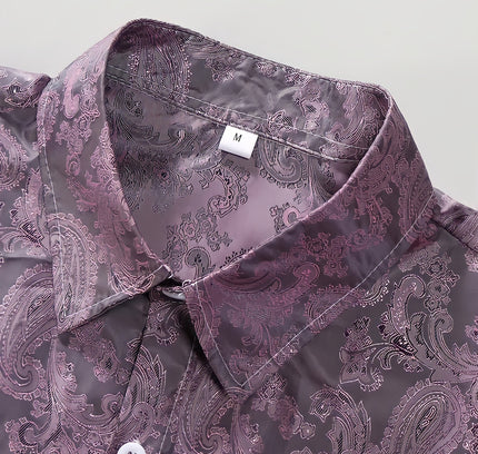 Silky Paisley Jacquard Shirt