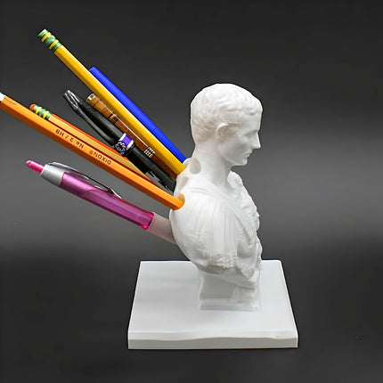 Julius Caesar's Pen Holder Figurine