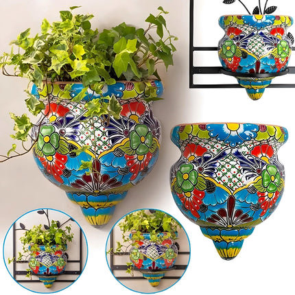 Mexican Talavera Wall Vase