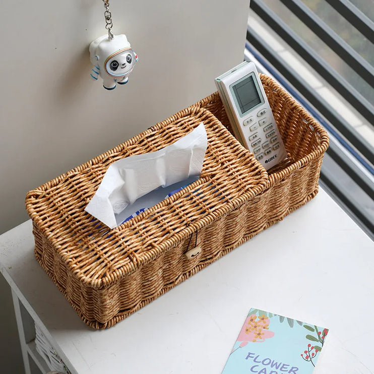 Handwoven Tissue & Essentials Organizer