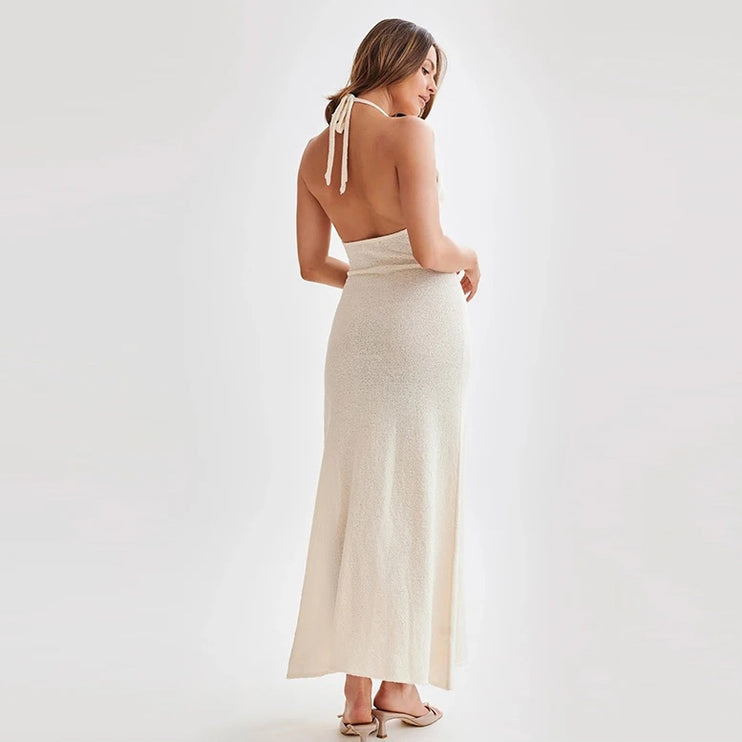 Sandy Rose Backless Dress