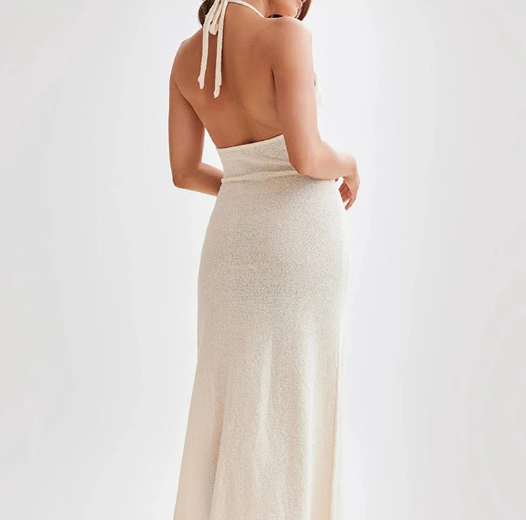 Sandy Rose Backless Dress